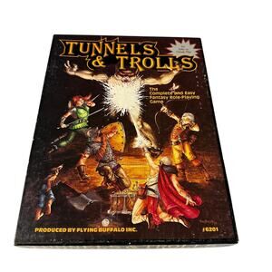 1982 Tunnels & Trolls #6201 Box Set RPG Roleplaying Game Rulebook Campaign